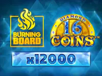 16 Coins Diamond Burning Board slot by Wazdan