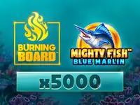 Mighty Fish: Blue Marlin Burning Board slot by Wazdan